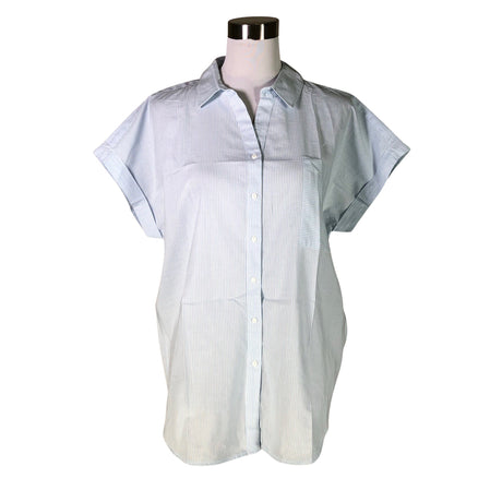 Unisex Soyaconcept - Short-sleeved blouse, size 40 - Light blue ()