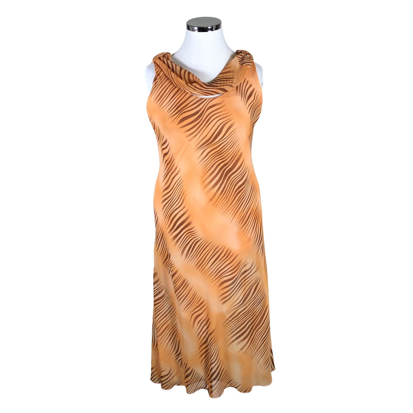 Unisex Glitz - Schiffon dress, size 42 - Orange (1)