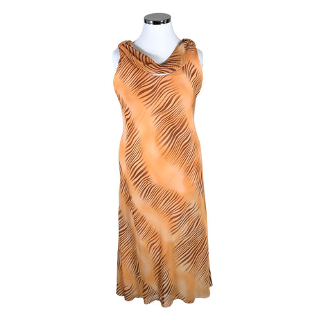 Unisex Glitz - Schiffon dress, size 42 - Orange ()