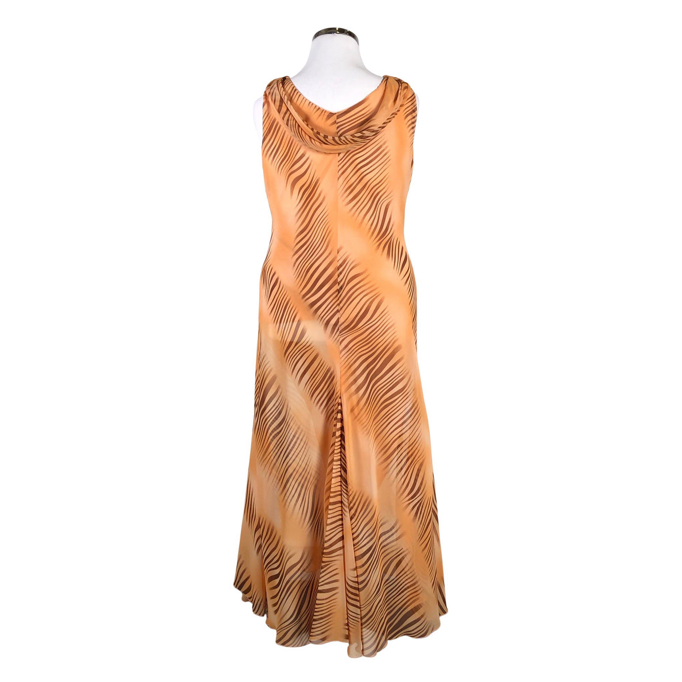 Unisex Glitz - Schiffon dress, size 42 - Orange (2)
