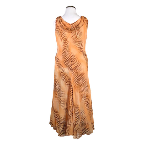Unisex Glitz - Schiffon dress, size 42 - Orange (2)