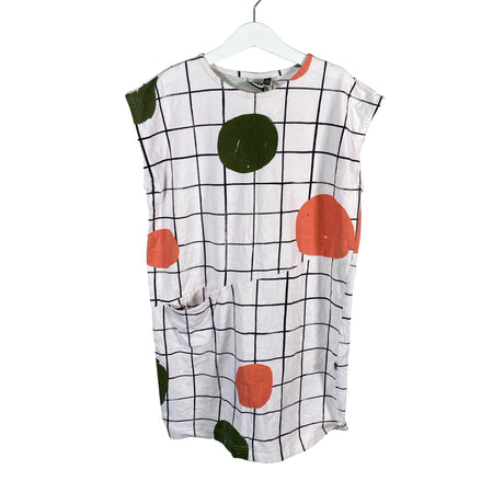 Unisex Papu - Tricot dress, size 134 - 140 - White ()