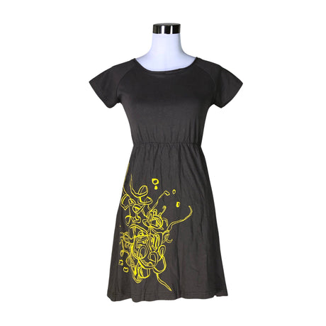 Unisex Papu - Tricot dress, size 34 - Brown ()