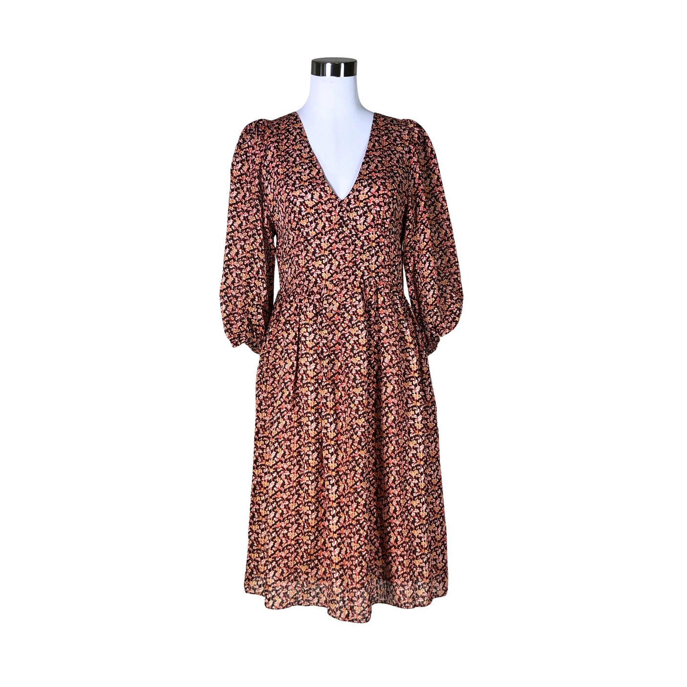 Unisex Vanessa Bruno - Schiffon dress, size 38 - Red (1)