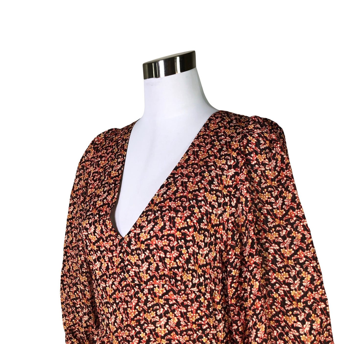 Unisex Vanessa Bruno - Schiffon dress, size 38 - Red (3)