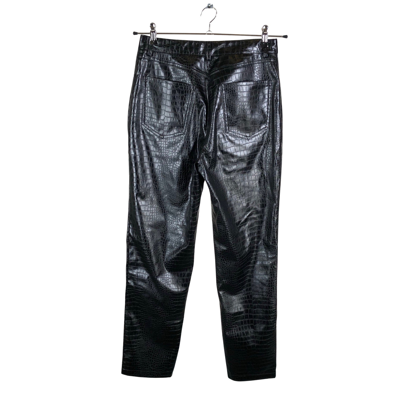 Unisex Na-KD - Leather pants, size 38 - Black (2)