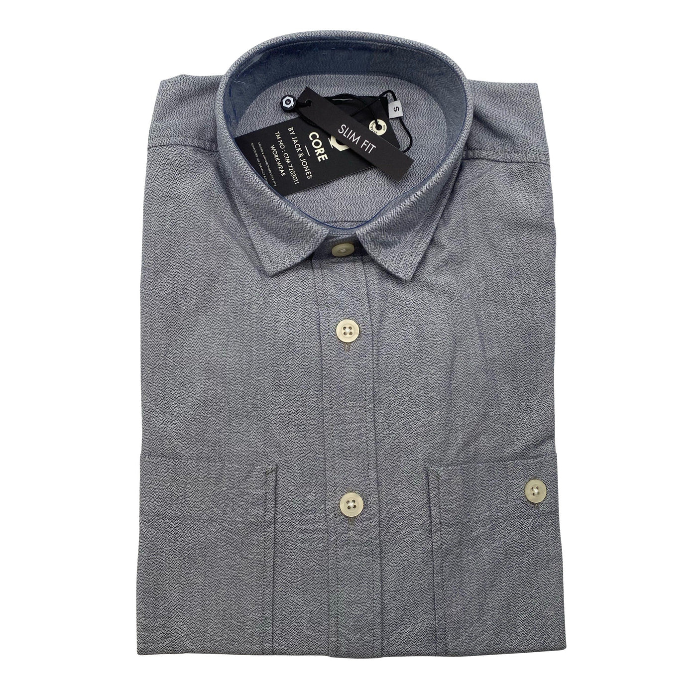 Unisex Jack & Jones - Collared shirt, size S - Gray (1)