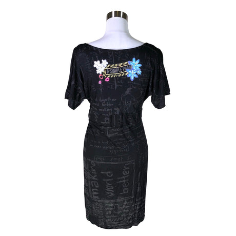 Unisex Desigual - Tricot dress, size 40 - Black (2)