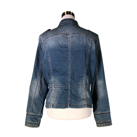 Unisex Cream - Denim jacket, size 38 - Blue (2)