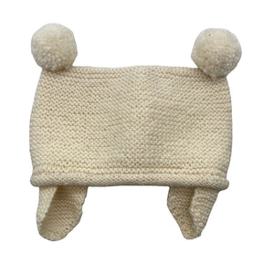 Unisex Handmade - Winter hat, size 42 - 44 cm - Beige (1)