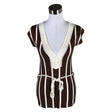 Unisex Nanso - Tricot tank top, size 38 - Brown ()