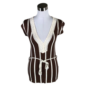 Unisex Nanso - Tricot tank top, size 38 - Brown (1)