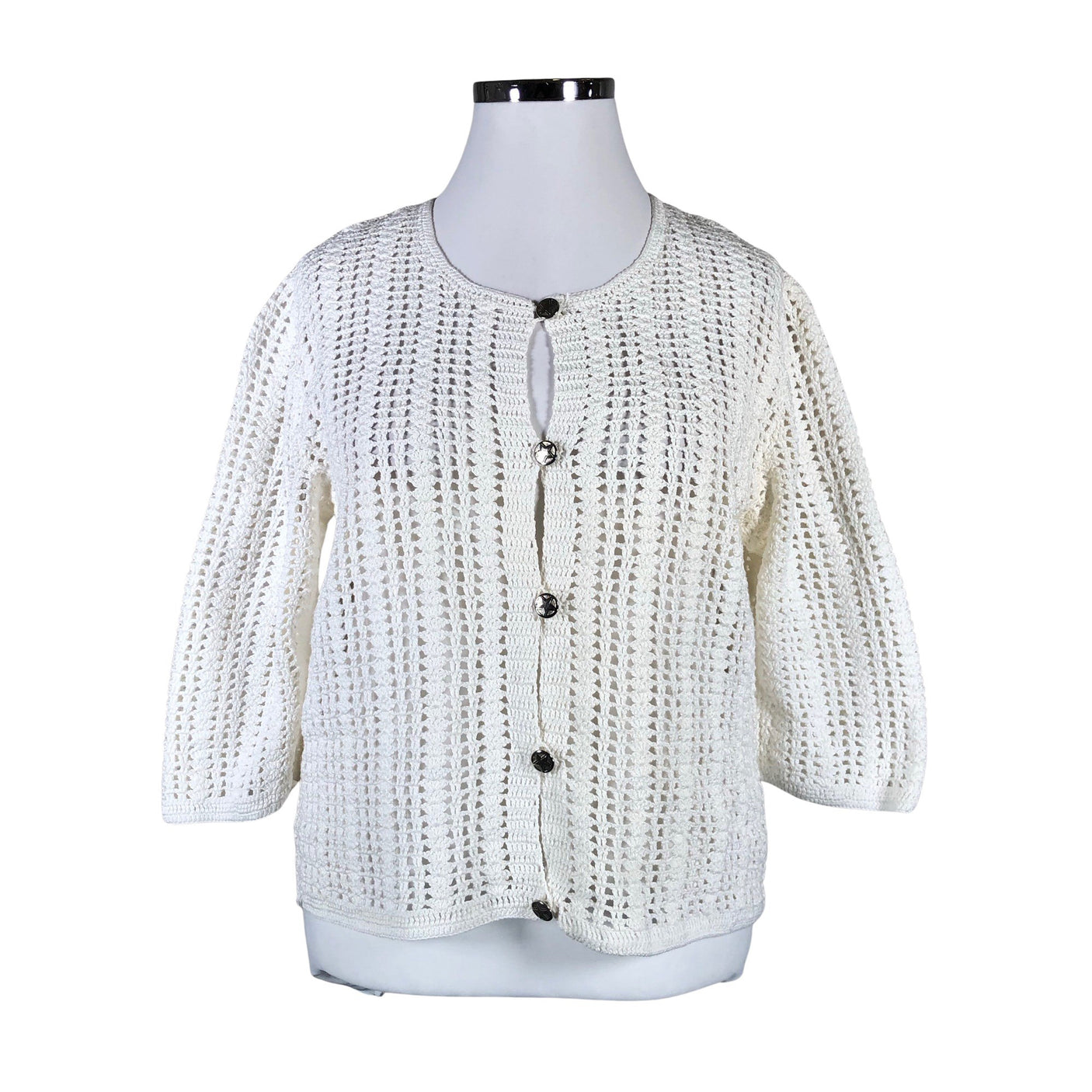 Unisex Handmade - Cardigan, size 42 - White (1)