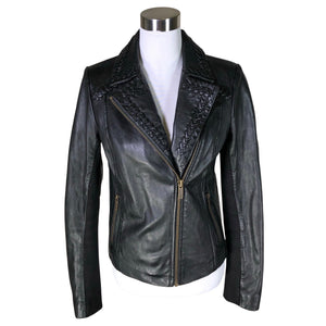 Unisex Summum Woman - Leather jacket, size 38 - Black (1)