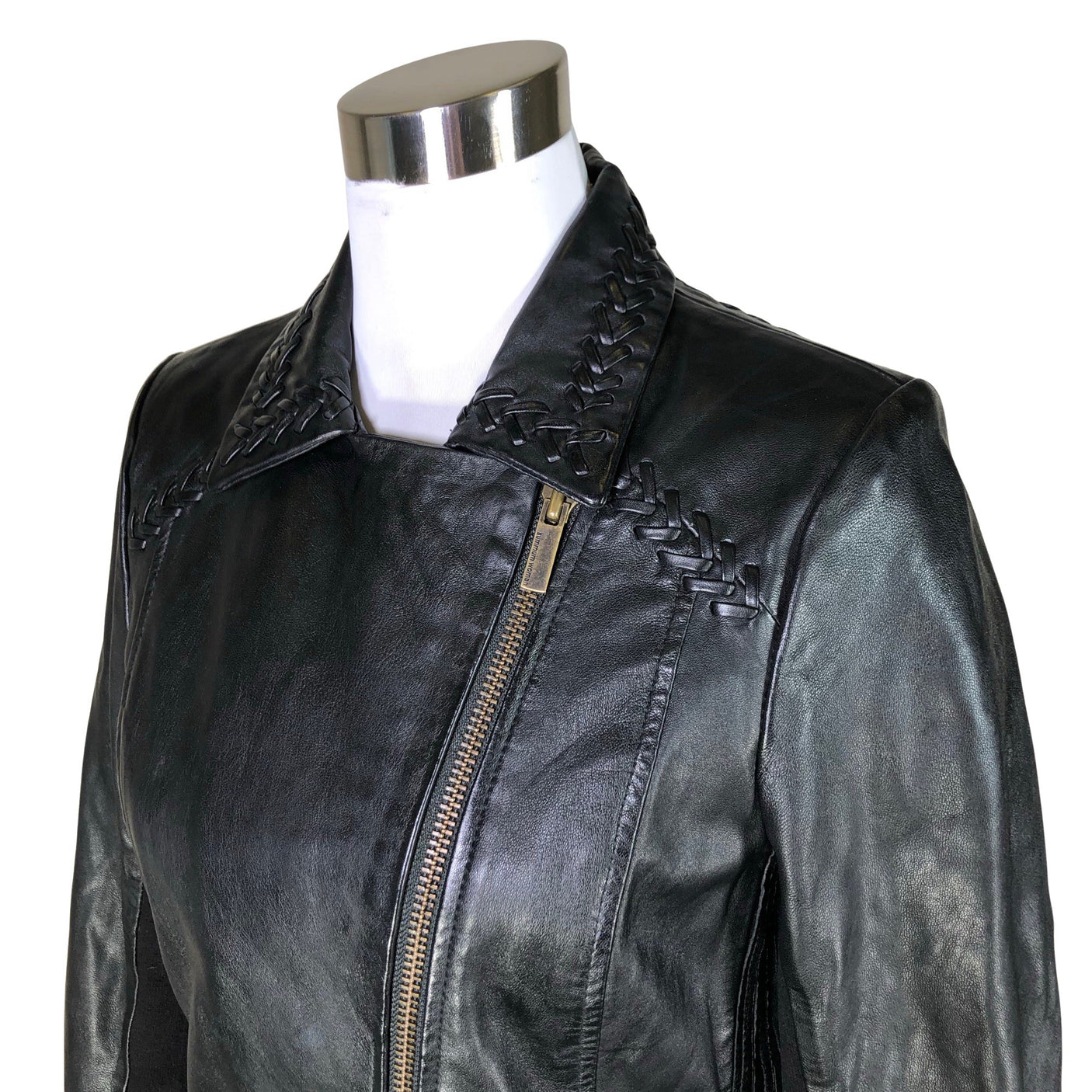 Unisex Summum Woman - Leather jacket, size 38 - Black (3)