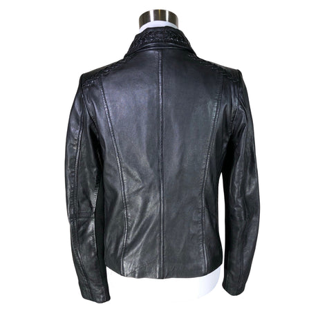 Unisex Summum Woman - Leather jacket, size 38 - Black (2)