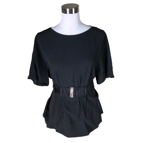 Unisex Hugo Boss - Short-sleeved blouse, size 38 - Black ()