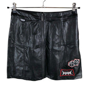 Unisex Karl Kani - Leather skirt, size 40 - Black (1)