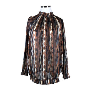 Unisex Zizzi - Blouse, size 46 - Brown (1)