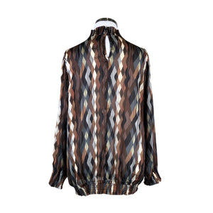Unisex Zizzi - Blouse, size 46 - Brown (2)