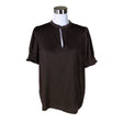 Unisex Saint Tropez - Short-sleeved blouse, size 38 - Brown ()