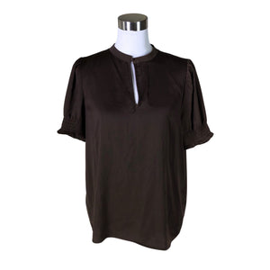 Unisex Saint Tropez - Short-sleeved blouse, size 38 - Brown (1)