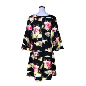 Unisex A'dress - Schiffon dress, size 34 - Black (2)