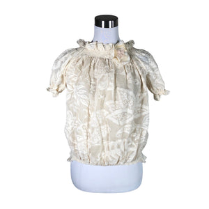 Unisex Minna - Short-sleeved blouse, size 38 - Beige (1)