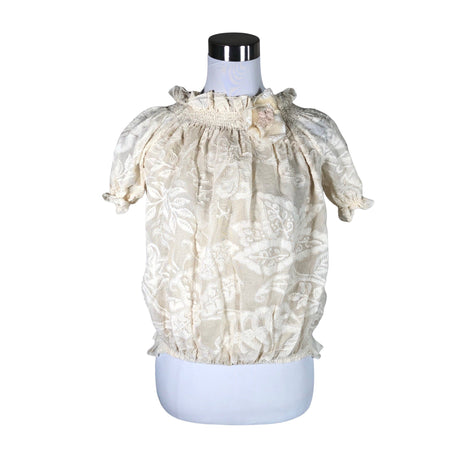 Unisex Minna - Short-sleeved blouse, size 38 - Beige ()