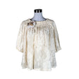 Unisex Minna - Short-sleeved blouse, size 38 - Beige ()