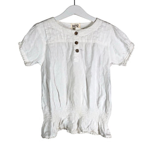 Unisex Kite - Short-sleeved blouse, size 122 - 128 - White (1)