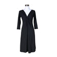 Unisex no man's land - Tricot dress, size 36 - Black ()