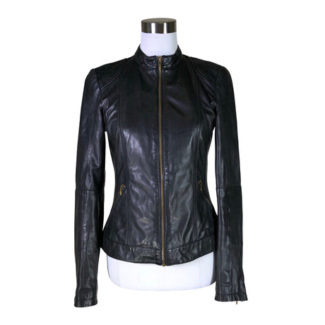 Unisex Esprit - Leather jacket, size 36 - Black ()