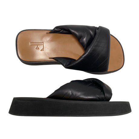 Unisex Flattered - Sandals, size 38 - Black ()