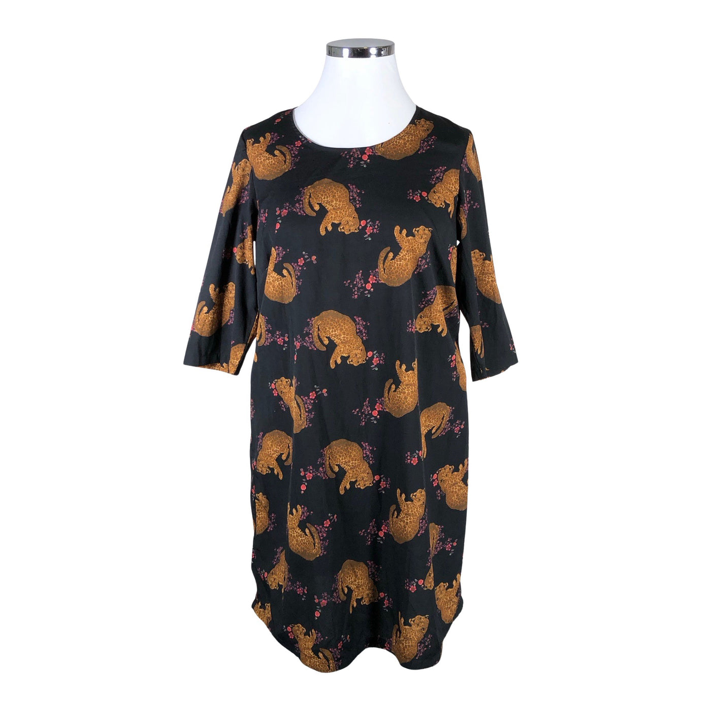 Unisex Junarose - Schiffon dress, size 42 - Black (1)