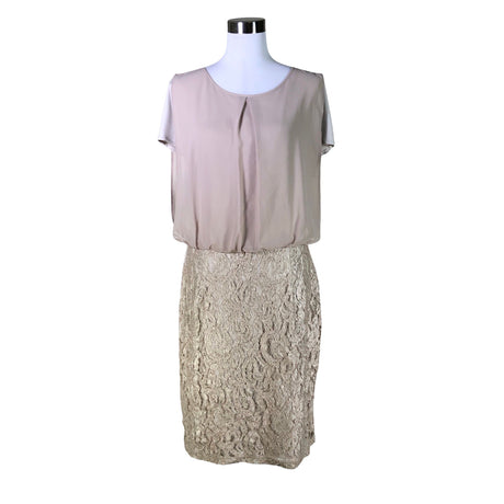 Unisex Apanage - Schiffon dress, size 40 - Beige ()