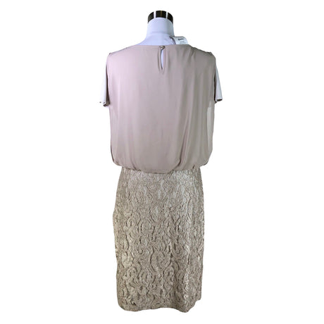 Unisex Apanage - Schiffon dress, size 40 - Beige (2)