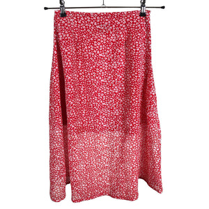 Unisex Wednesday's Girl - Fabric skirt, size 34 - Red (1)