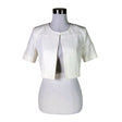 Unisex Atos Lombardini - Evening bolero jacket, size 40 - White ()