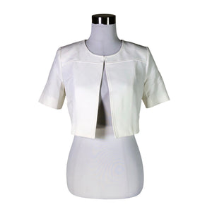 Unisex Atos Lombardini - Evening bolero jacket, size 40 - White (1)