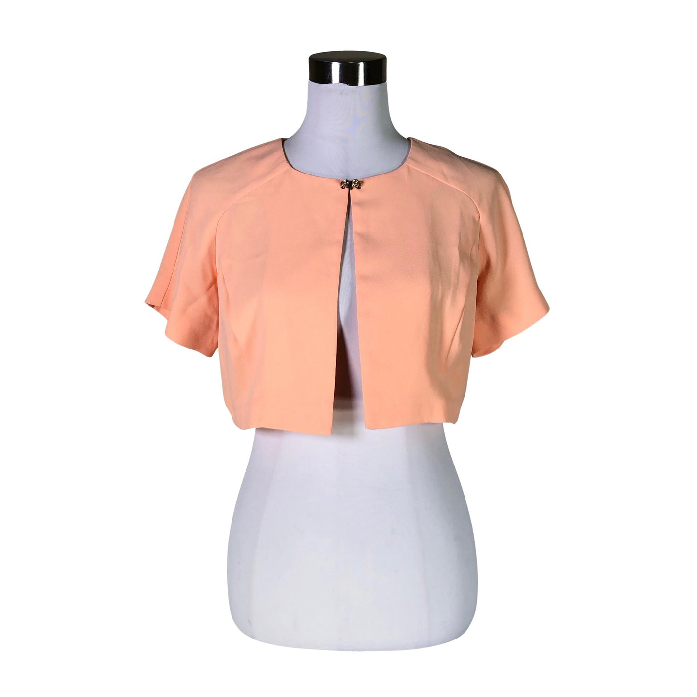 Unisex Cló by Claudia B. - Evening bolero jacket, size 36 - Orange (1)
