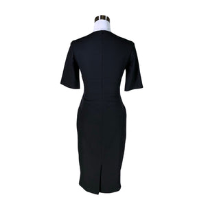 Unisex L.K.Bennett - Sheath dress, size 34 - Black (2)