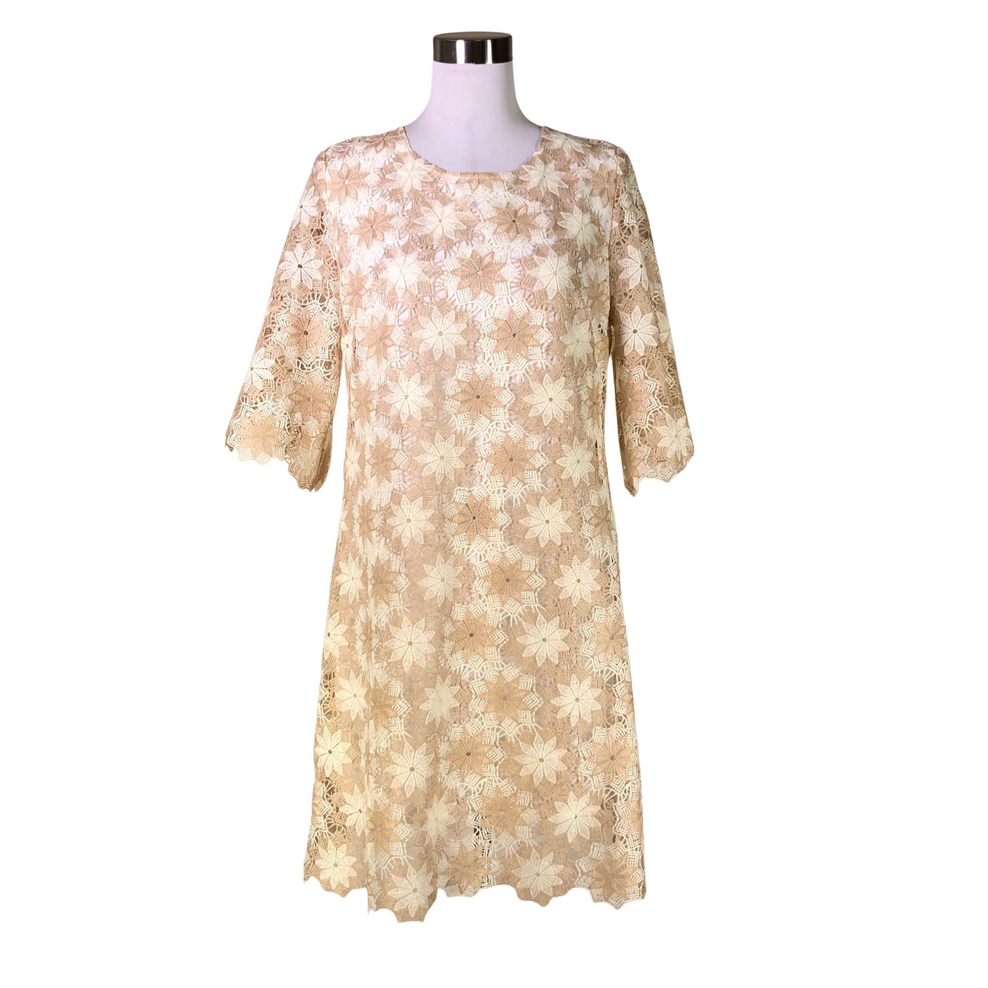 Unisex Ana Alcazar - Party dress, size 40 - Beige (1)