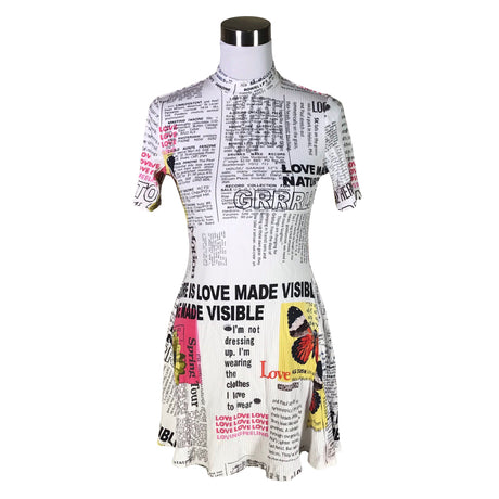 Unisex Desigual - Tricot dress, size 40 - White ()