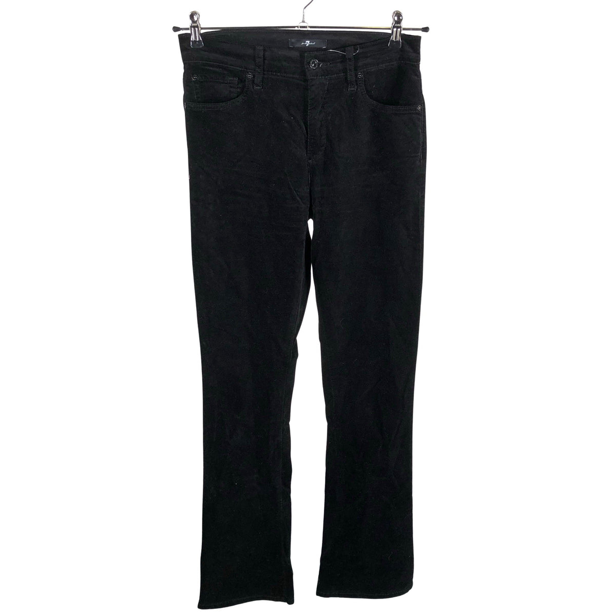 Unisex 7 for all mankind - Velvet pants, size W29 - Black (1)
