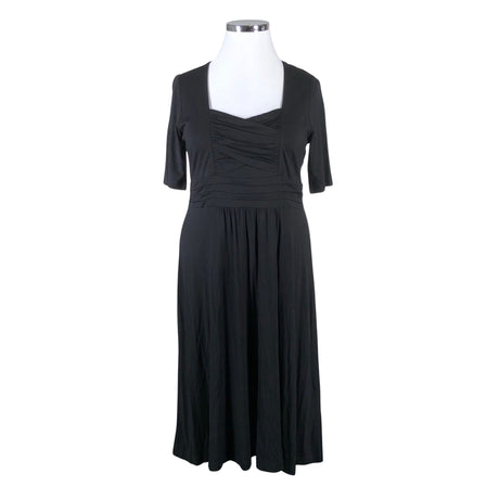 Unisex Taifun - Tricot dress, size 42 - Black ()