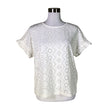 Unisex Cut & Pret - Short-sleeved blouse, size 36 - White ()