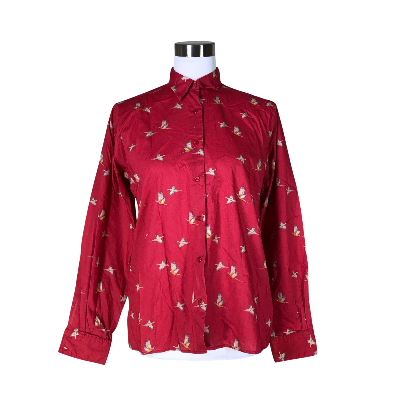 Unisex Oxford Blue - Collared shirt, size 38 - Red (1)