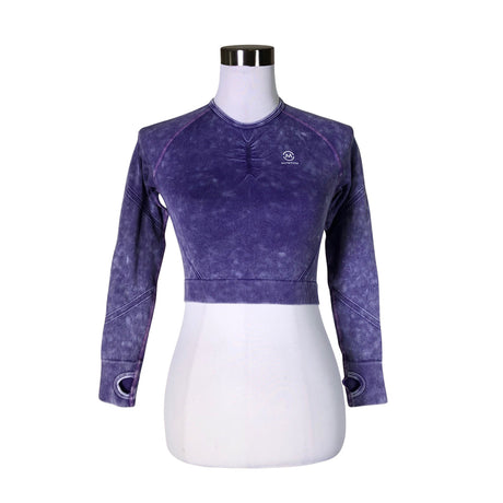 Unisex M-Nutrition - Sports shirt, long sleeve, size 36 - Violet ()