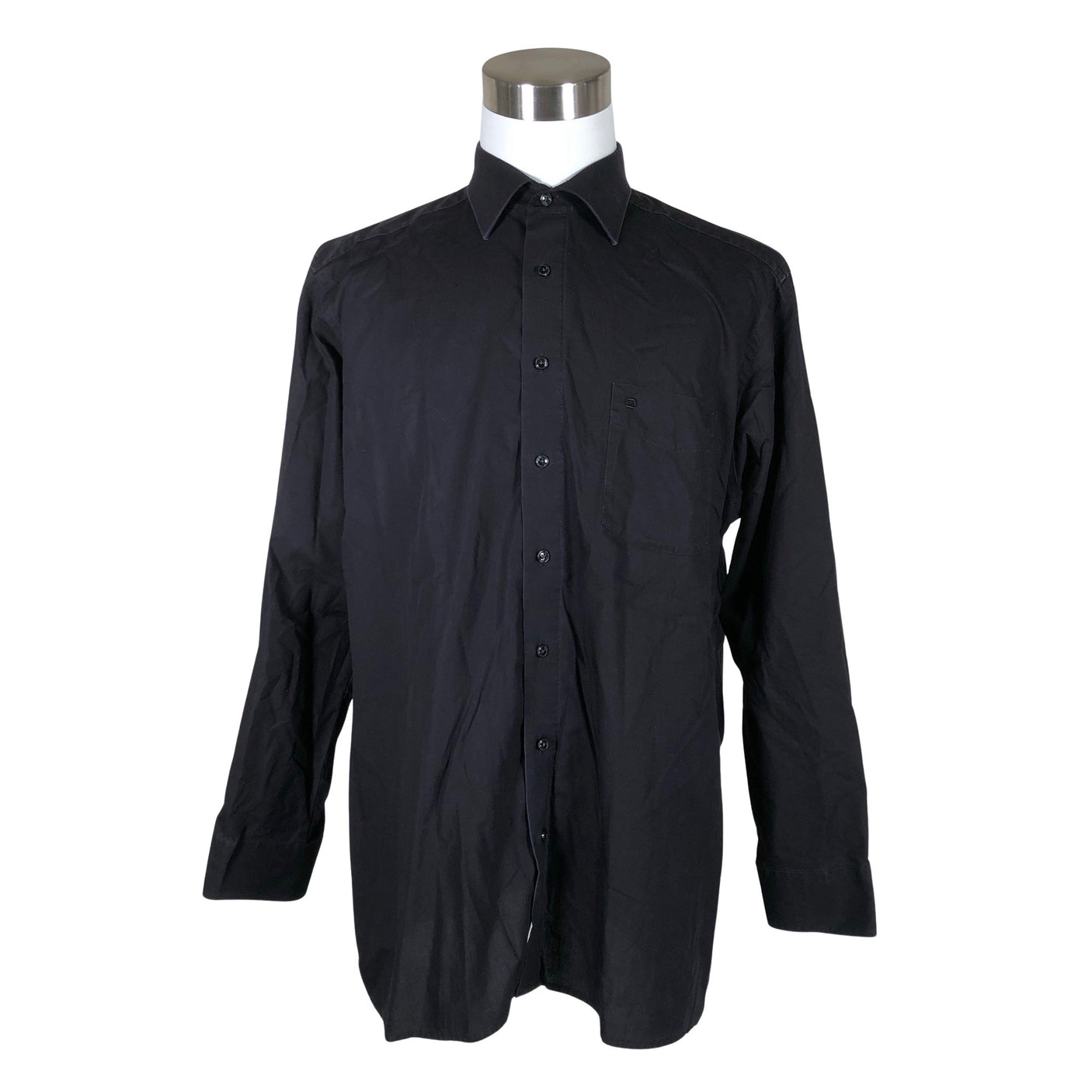 Unisex Olymp - Collared shirt, size XXL - Black (1)